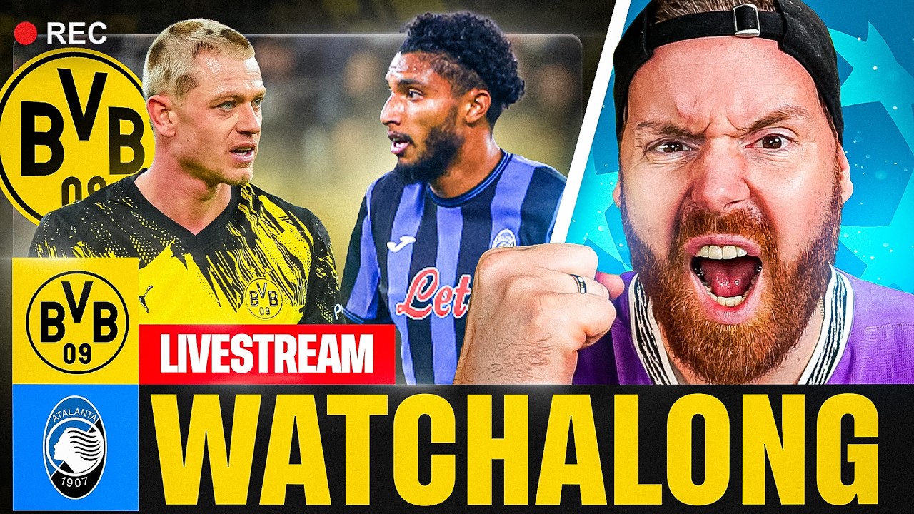 WATCHALONG | BVB – Atalanta ⚽ Heimspiel unter Druck: Kurs Achtelfinale im Westfalenstadion