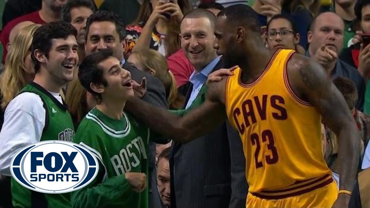 Lebron James surprises Special Olympian in Boston | Cavs at Celtics 12/15/15