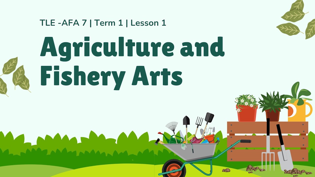 TLE AFA 7 | Term 1 | Lesson 1: Agriculture and Fishery Arts