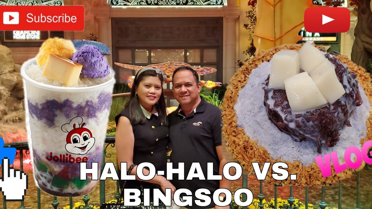 PINOY'S HALO-HALO VS. KOREAN BINGSOO|EATING WITH HUBBY|Vlog#25