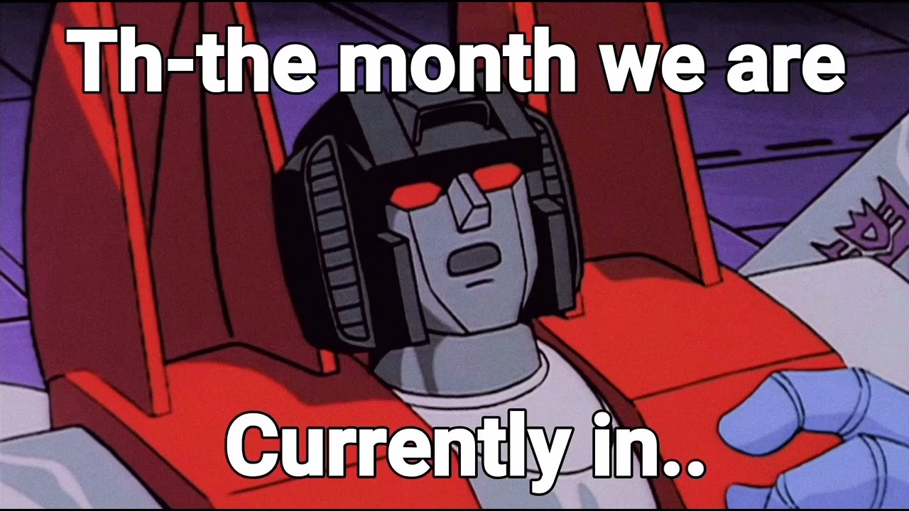 starscream celebrates April 1st  (Transformers shit post)