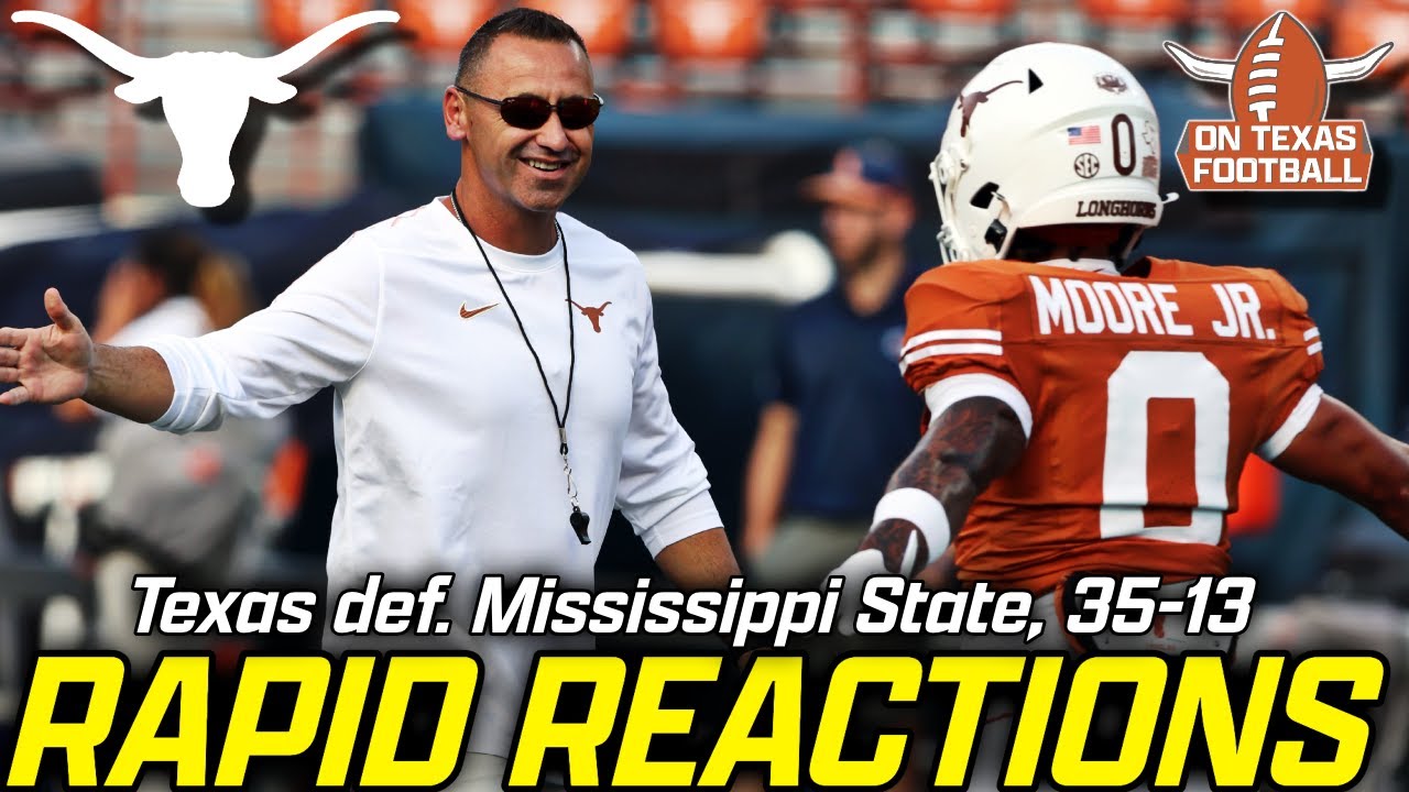 Surviving Self-Inflicted Wounds | DeAndre Moore Gets His Moment | Rapid Reactions | Texas Football