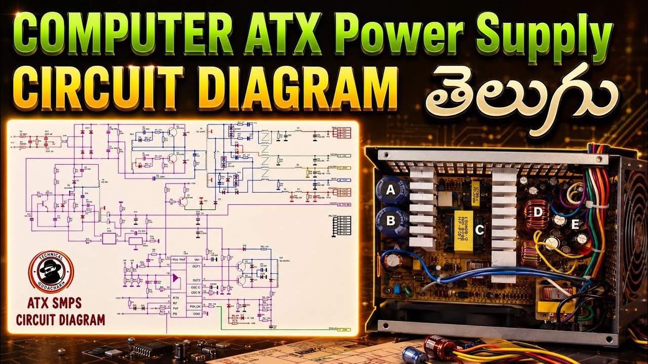 Computer SMPS Circuit Diagram in Telugu