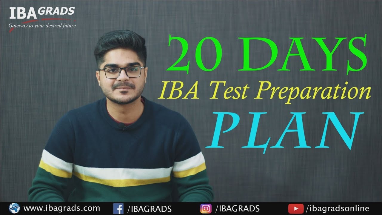 20 Days IBA Test Preparation Plan