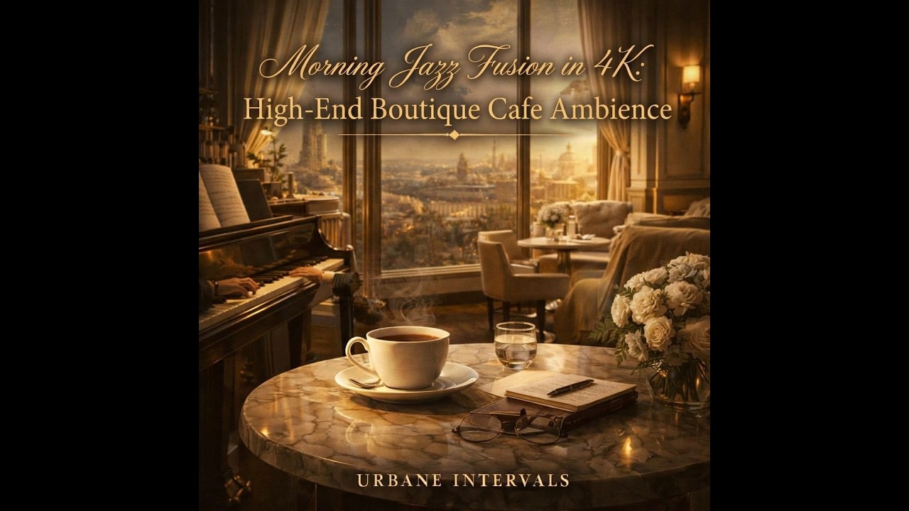 Morning Jazz Fusion in 4K: High-End Boutique Cafe Ambience #music #oriental #jazz