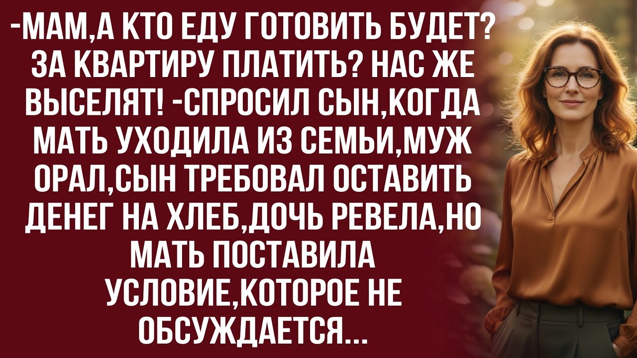 Живёте по моим правилам! Согласны? Или оставайтесь с отцом! -отчеканила мать...