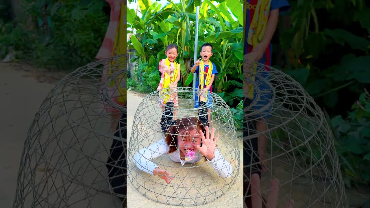 mother pranks two children and the ending is surprising and funny