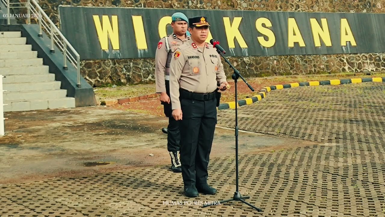 Polres Mitra Gelar Apel Pagi Perdana Awal Tahun 2026, Kapolres Tekankan Kedisiplinan Profesionalisme