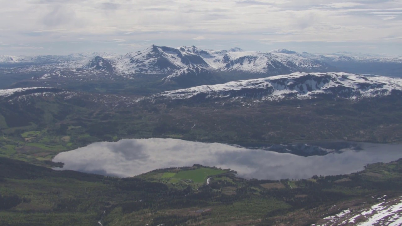 Mosjøen, fjell og daler, Mosjøen Lufthavn, Kjærstad - Flying Over Norway