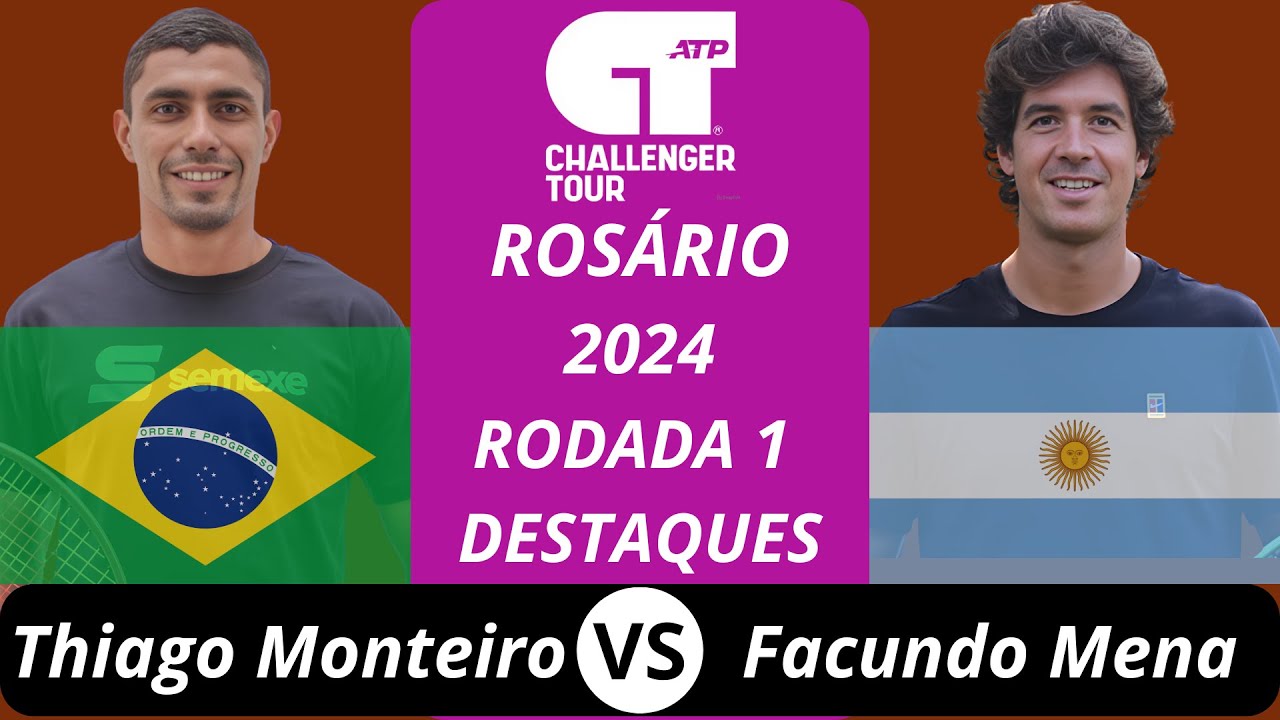 Thiago Monteiro vs Facundo Mena | Rosário 2026 R1 Destaques