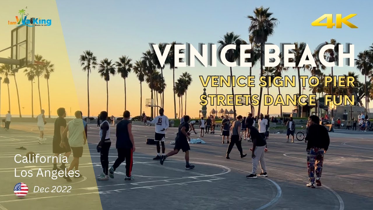 Venice Boardwalk 🦋 Los Angeles SUNSET ⛱ Walking Tour 🇺🇸