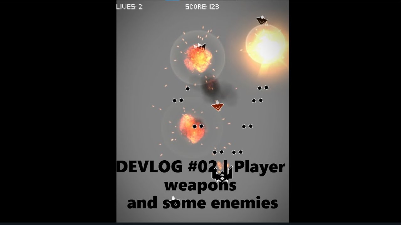Player weapons and some enemies | Noir Voyager DEVLOG 02