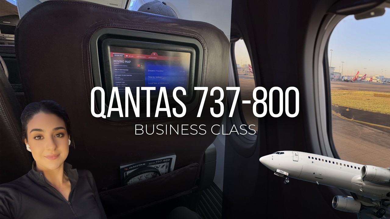 Qantas Business Class | Boeing 737-800 | Melbourne to Sydney (MEL→SYD) Lounge & Flight Review