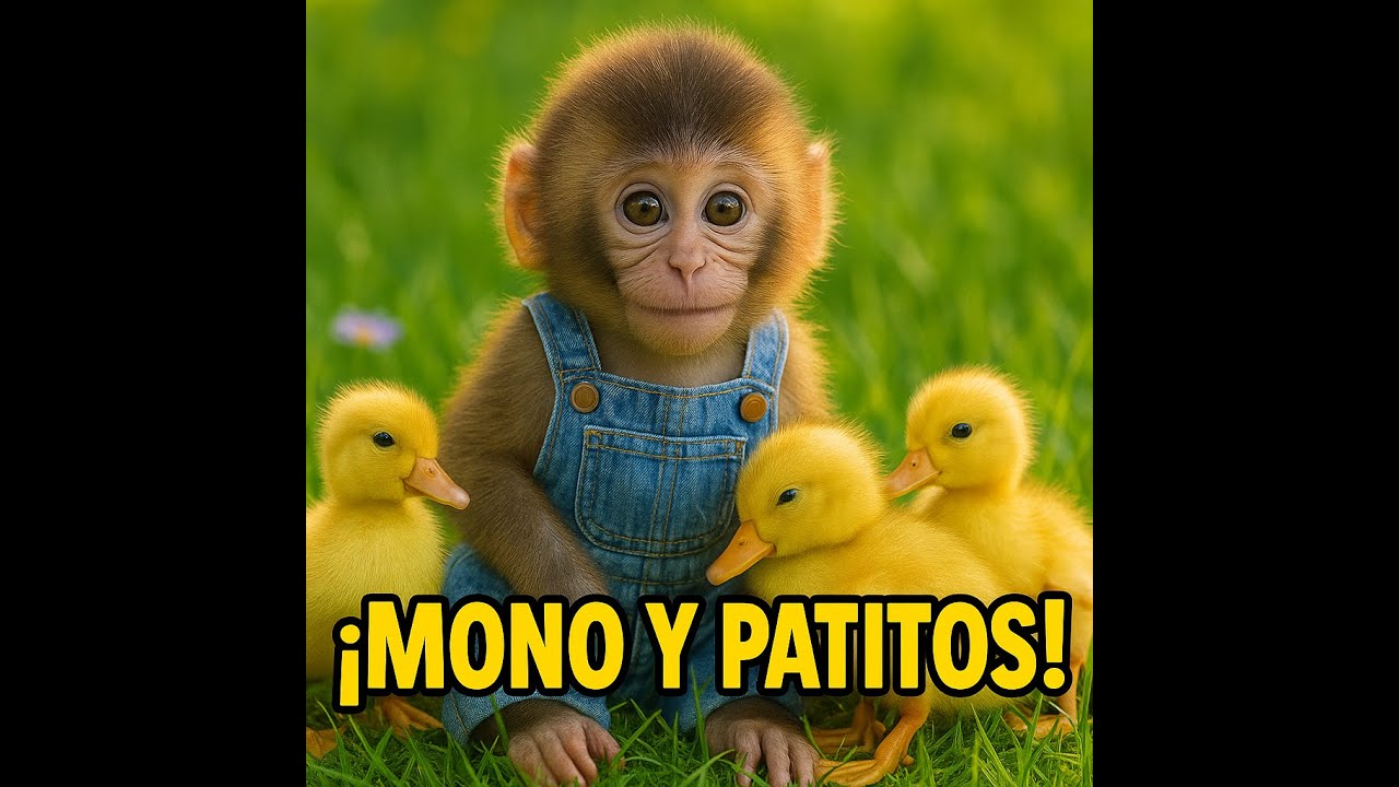 &iexcl;Mono Beb&eacute; y Patitos Adorables! 🐒💛 &iexcl;La Amistad M&aacute;s Tierna que Ver&aacute;s Hoy!