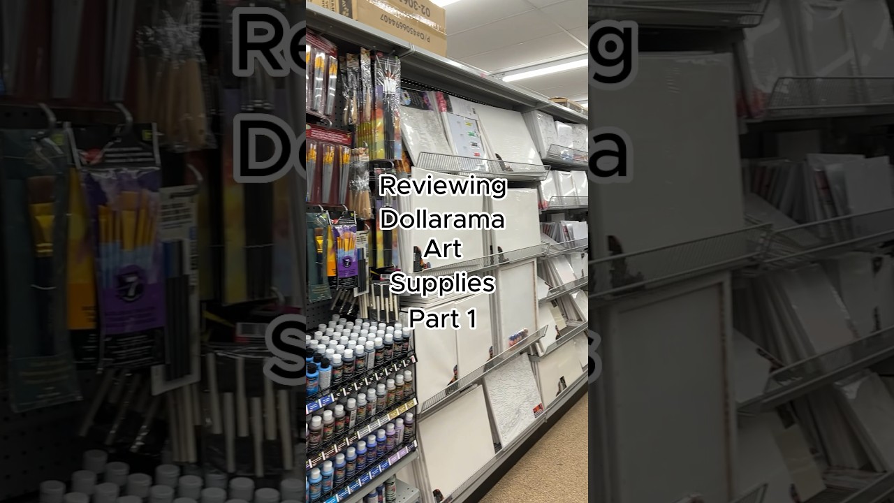 Обзор художественных принадлежностей за $1. Часть 1. #шорты