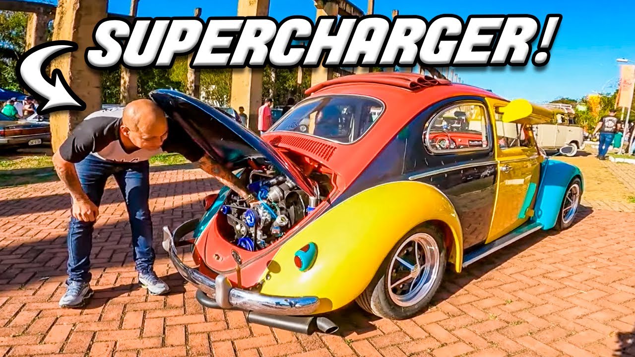OLHA O QUE ELE FEZ NESSE CARRO!!!          FUSCA MOTOR A AR SUPERCHARGER 🔥