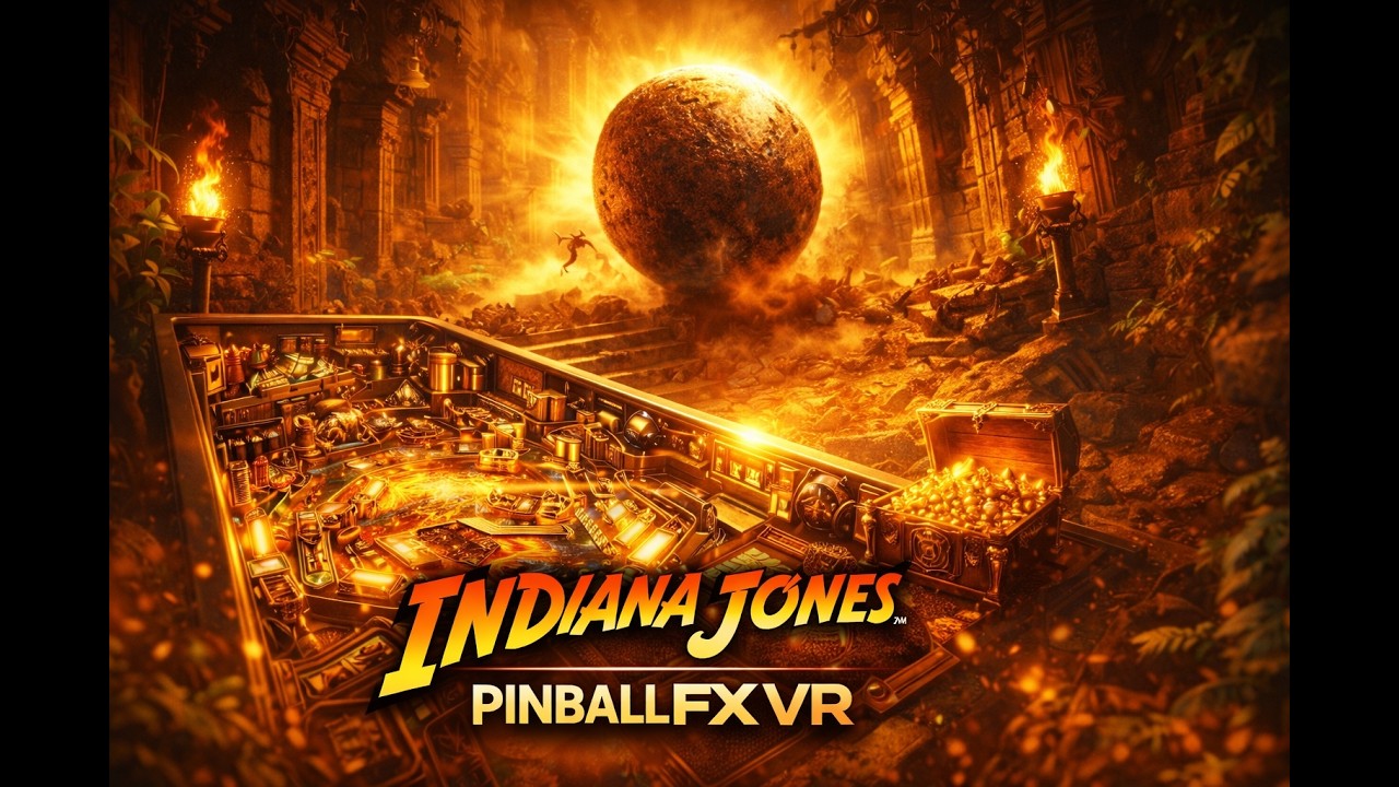 Indiana Jones Pinball VR, Full Gameplay, Epic Adventure Pinball Experience