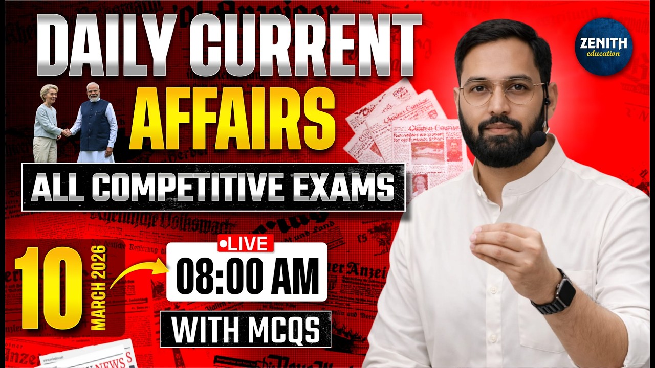 Daily Current Affairs 2026 MCQs | Daily GK Important Questions for All Competitive Exams