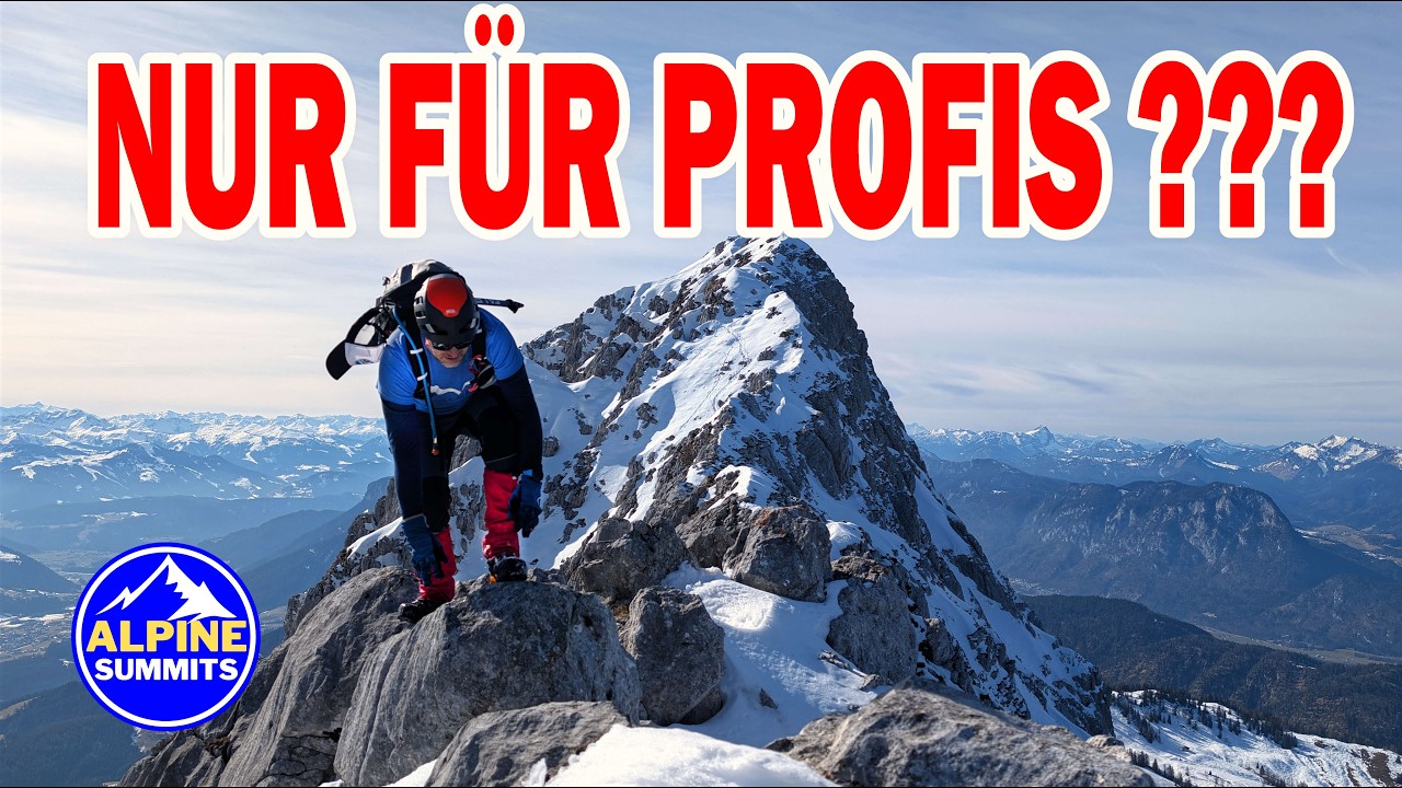 Hackenköpfe Winterüberschreitung 😱  |  ANSPRUCHSVOLLER GRAT IM WINTER #bergsteigen #winter