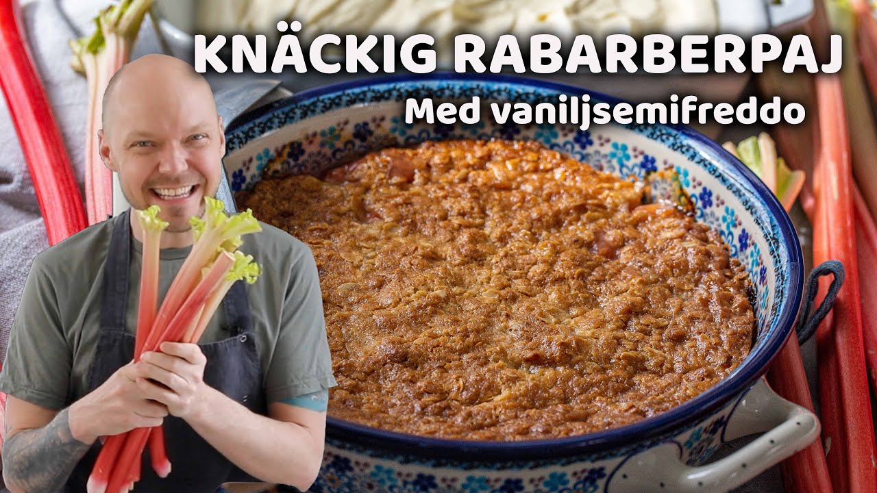 Knäckig rabarberpaj