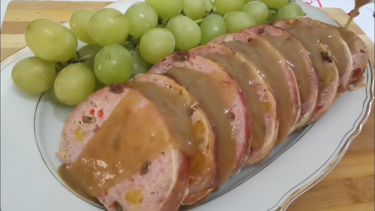 Rollo de carne navideño
