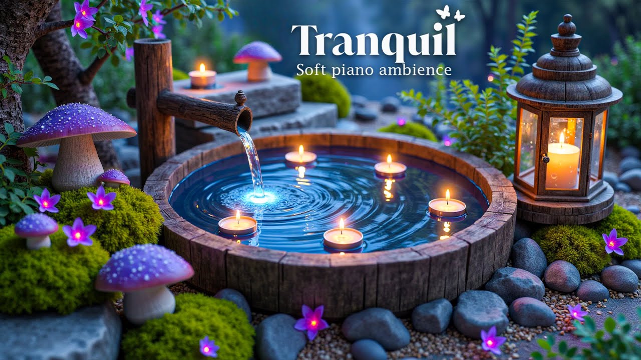 Japanese Garden Healing Music 🌿 Water Sounds for Anxiety Relief & Deep Rest