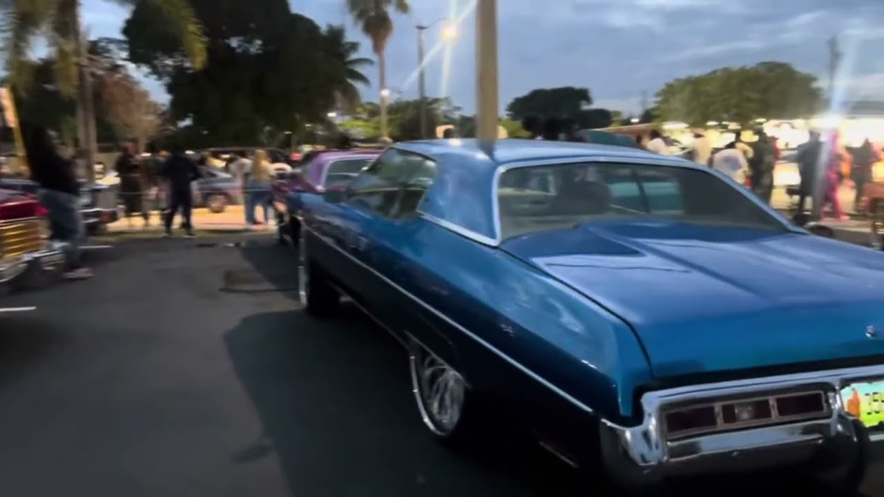 Old School Big Rim Car Meet In Lauderdale