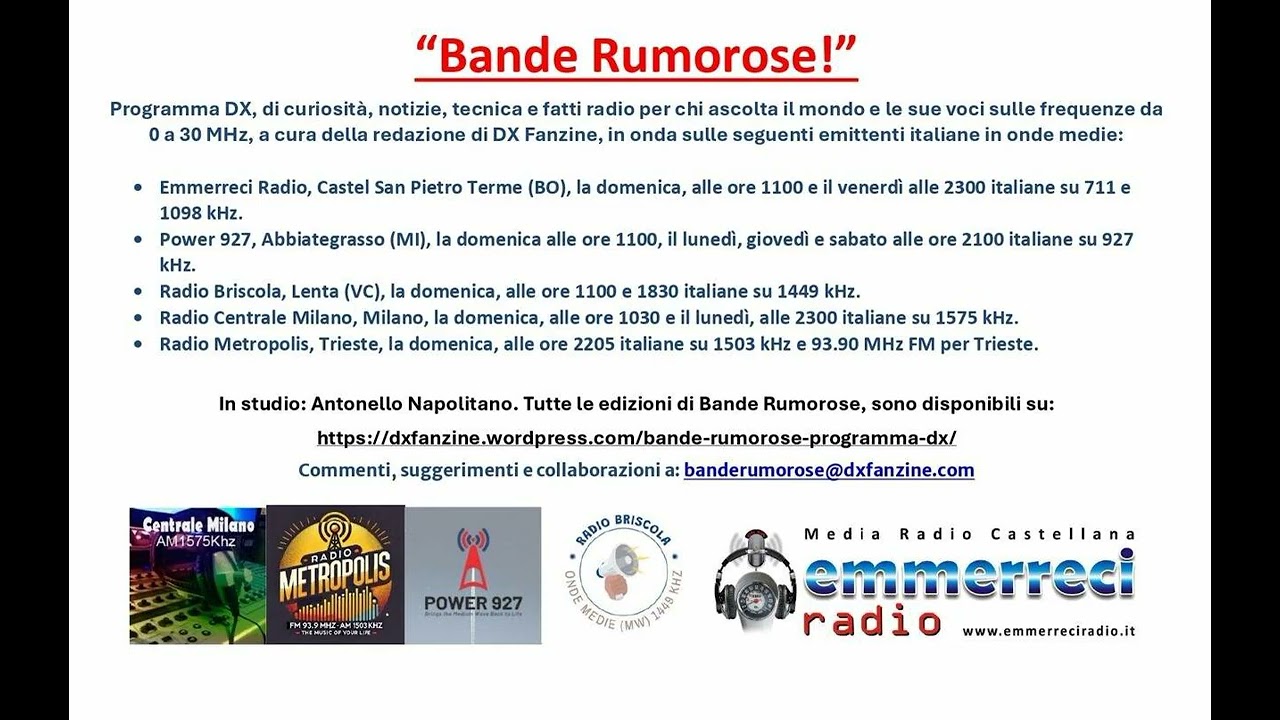 Bande Rumorose n.  28 del 30.11.2025