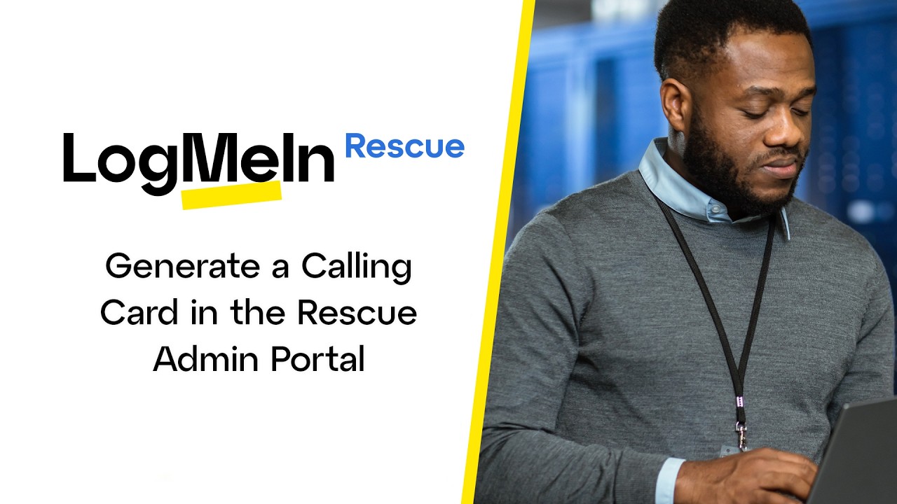 Создание визитной карточки в панели администратора LogMeIn Rescue