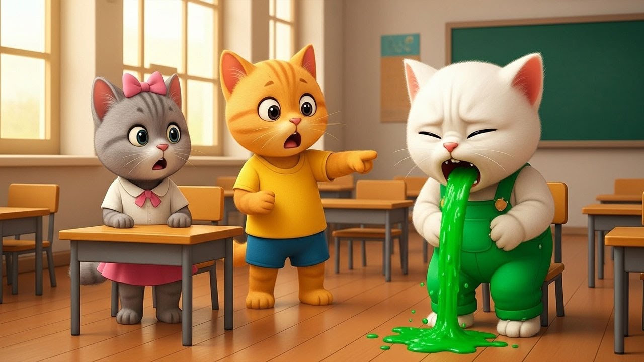 Mama Cat Trims Fur on the Farm and Makes Tiger Hat For Kittens At Home🐾🎩🐯