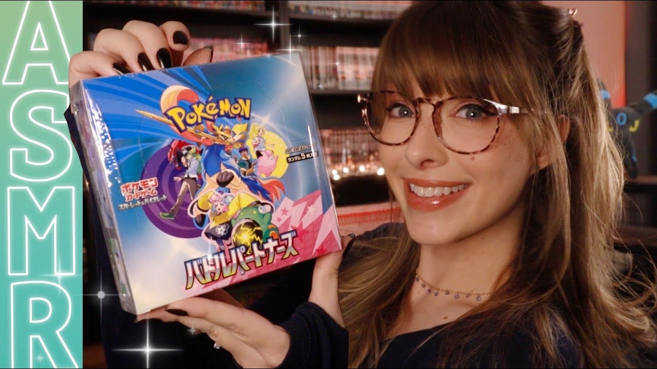 ASMR ⊹Opening Pokémon Cards With You... Battle Partners!⊹ Brushing, Tapping & Crinkly Booster Packs