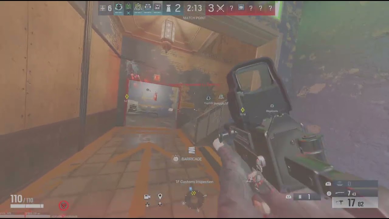 I look like im tracking through walls in r6