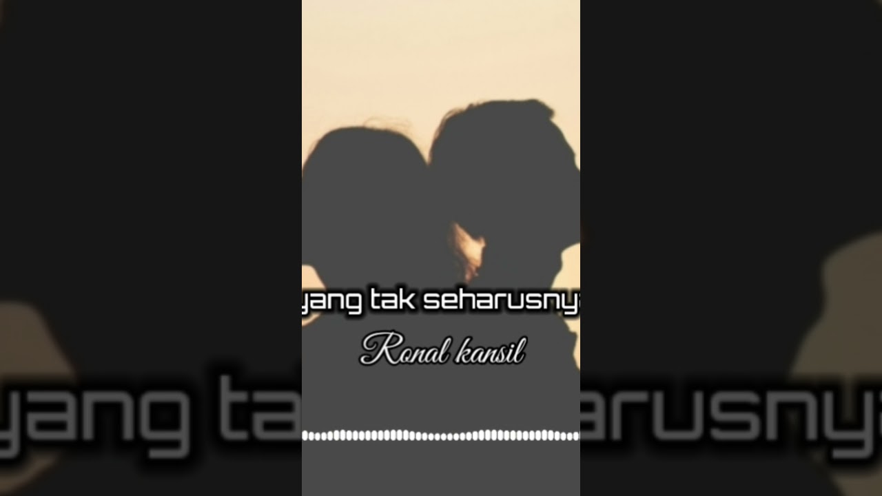 Ronal kansil merindukan yang tak seharusnya dirindukan