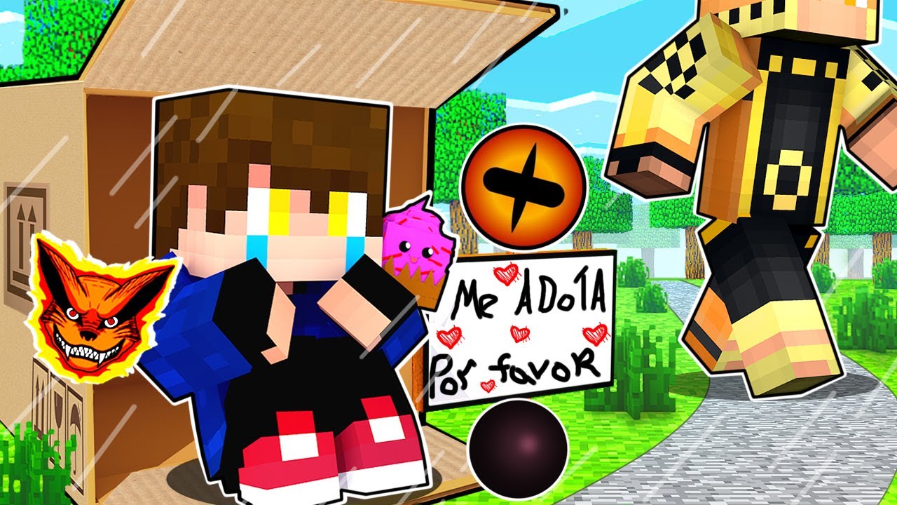 NINGUÉM adotou o BEBÊ TREVIN no Mundo de NARUTO KURAMA 𝗡𝗢 Minecraft
