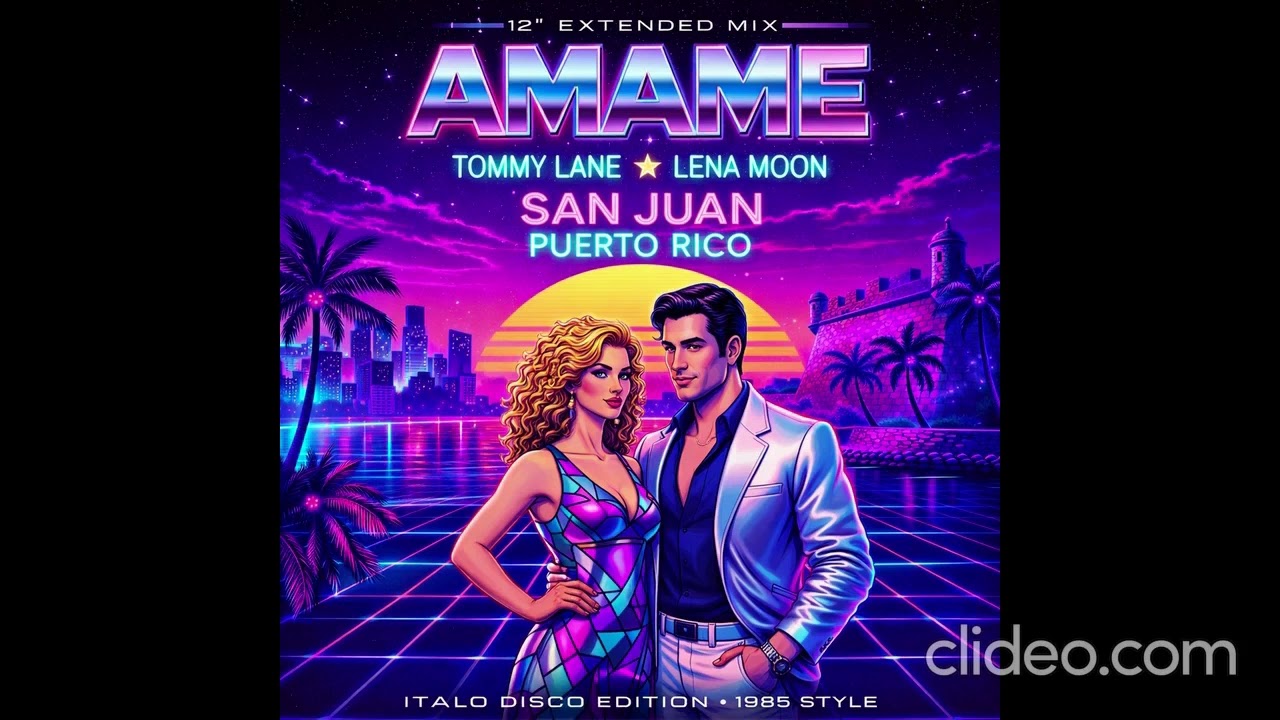 Amame – Italo Disco 12'' Extended Mix  1985 Style – Lena Moon –