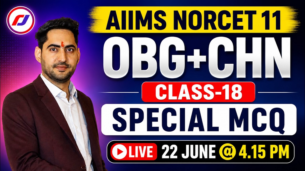 AIIMS NORCET 11 | OBG + CHN  | Most Important Questions 2026 | RJ Career Point