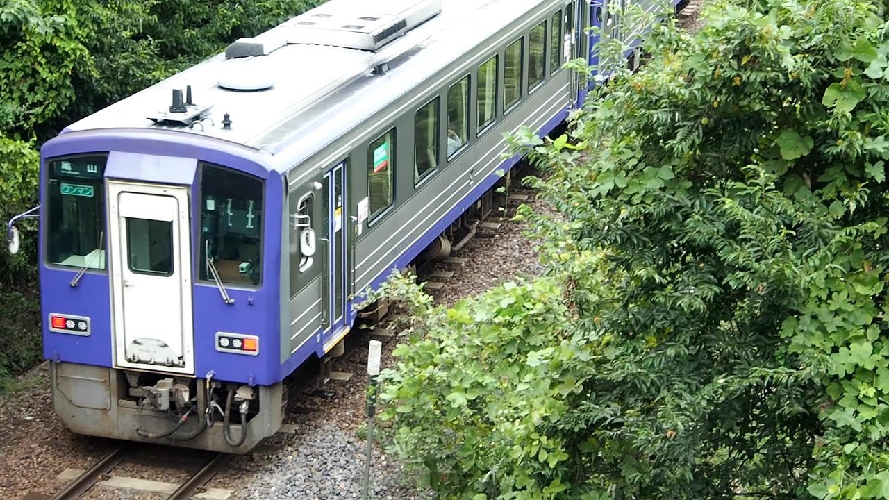Oct.2020 Train Railway キハ120形 気動車 2両 普通列車 JR西日本 関西本線 島ヶ原駅 ～ 伊賀上野駅