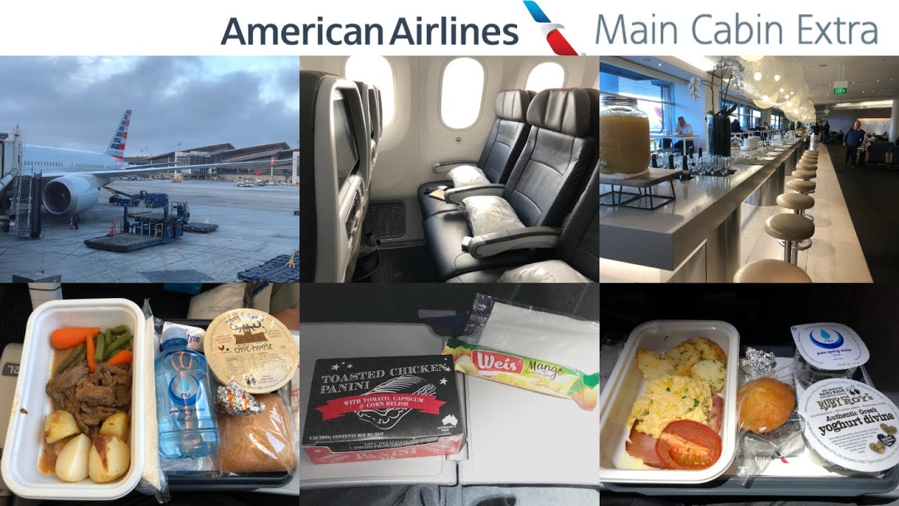 American Airlines MAIN CABIN EXTRA: Sydney to Los Angeles