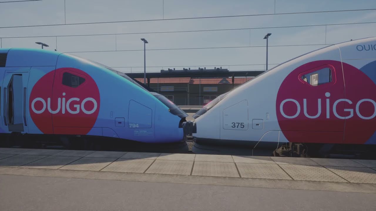 Comment aller sur parcours libre, ajouter et atteler un TGV et ouvrir le signal sur ￼TrainSimWorld5