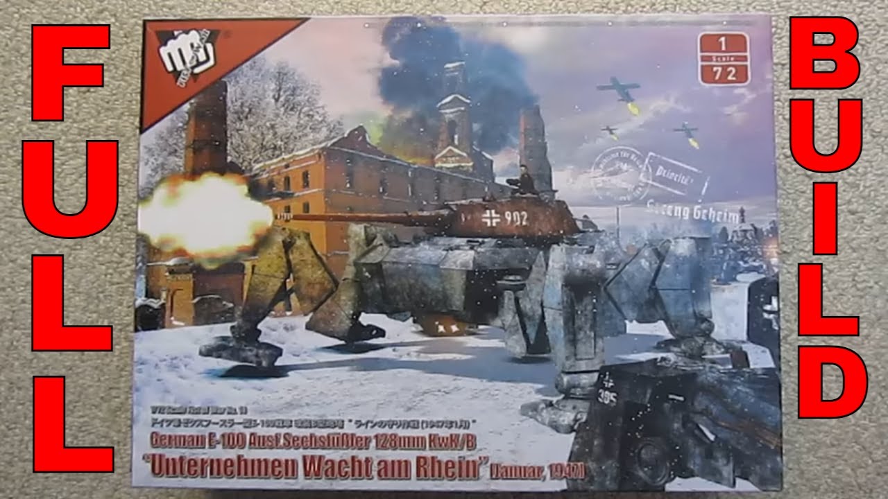 Modelcollect Fist of War E-100 Walking tank FULL BUILD with TIPS & TRICKS