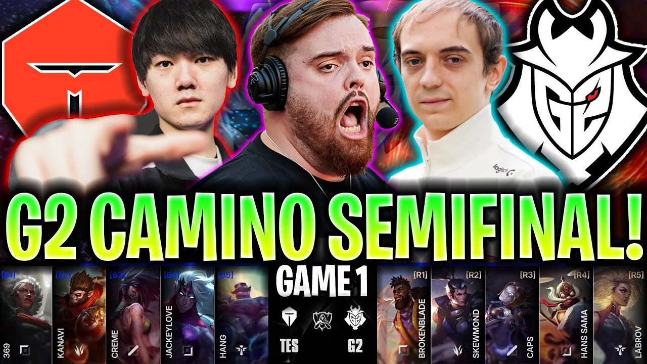 IBAI CASTEA A G2 CAMINO A LA SEMIFINAL DEL MUNDIAL!😱 | TES vs G2 Game 1 WORLDS 2025 CUARTOS IBAI