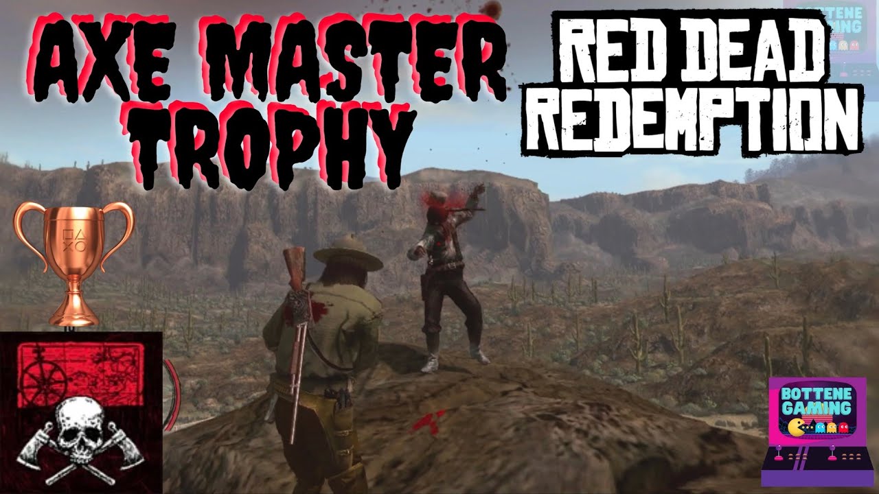 Red Dead Redemption - How To Get AXE MASTER Trophy/Achievement TOMAHAWK MASTERY CHALLENGE. (PS3/PS4)