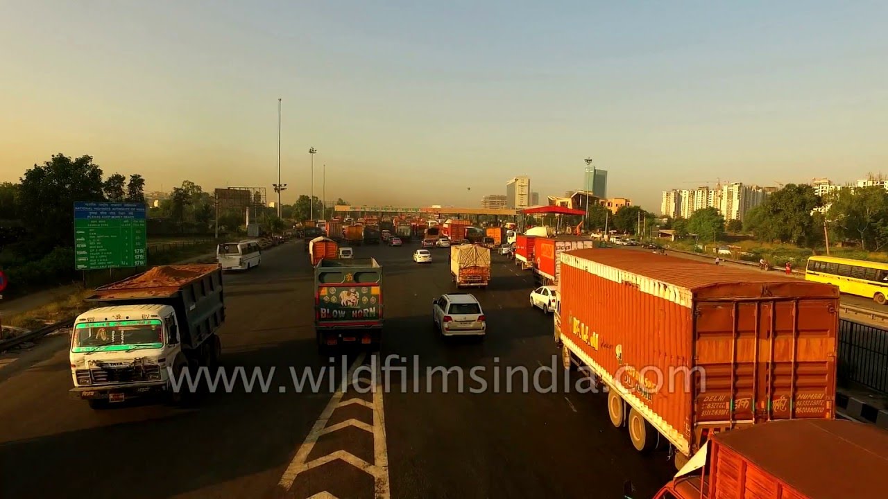 India a rapidly developing country - see freeways and planned townships from the air
