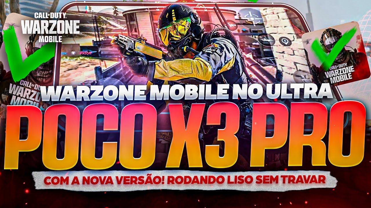 WARZONE MOBILE NO ULTRA NO POCO X3 PRO!  NA NOVA VERSÃO MODIFICADA🔥🔥🔥 CALL OF DUTY WARZONE MOBILE