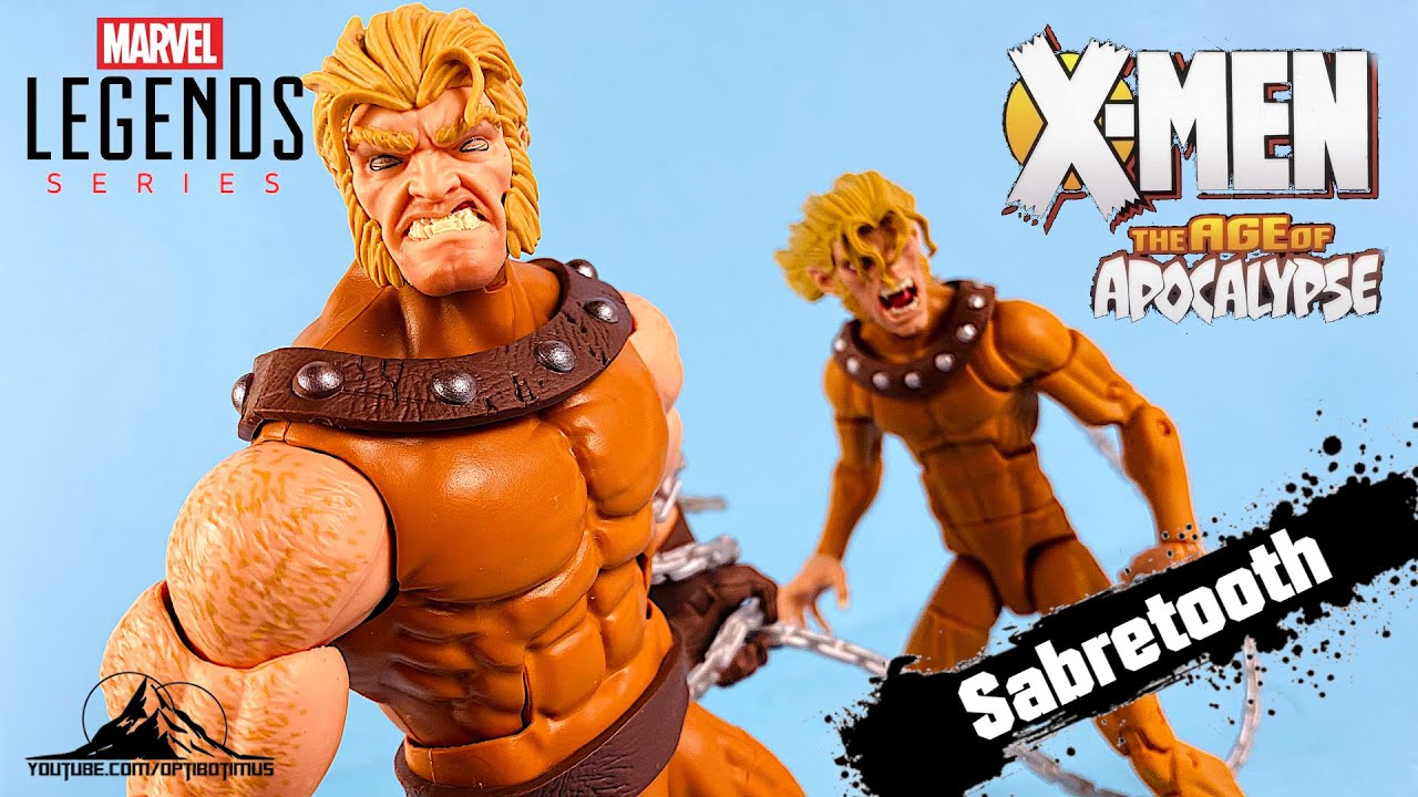 Marvel Legends X-Men Age of Apocalypse (Colossus BAF) SABRETOOTH Video Review