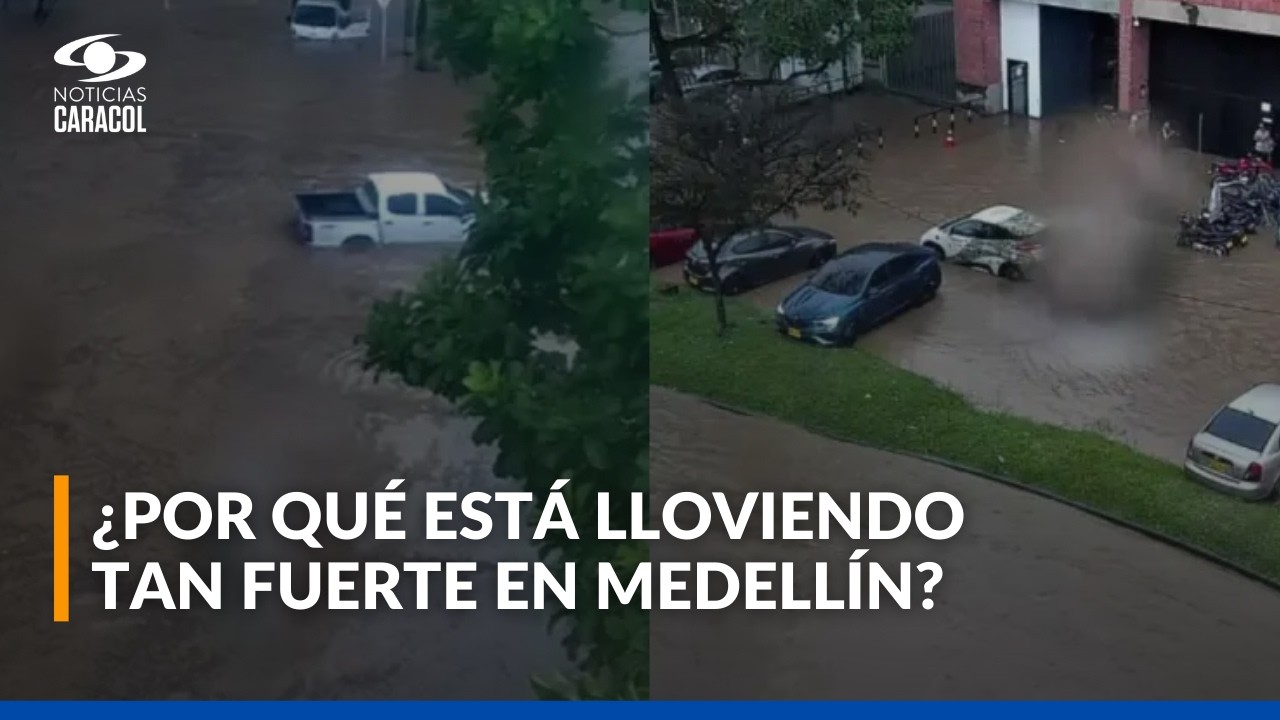 Videos del aguacero en Medellín: ambulancias destruidas, locales afectados y movilidad colapsada