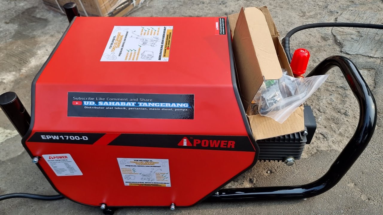 EPW 1700-D ELECTRIC HIGH PRESSURE WASHER I-POWER - REVIEW @udsahabattangerang964