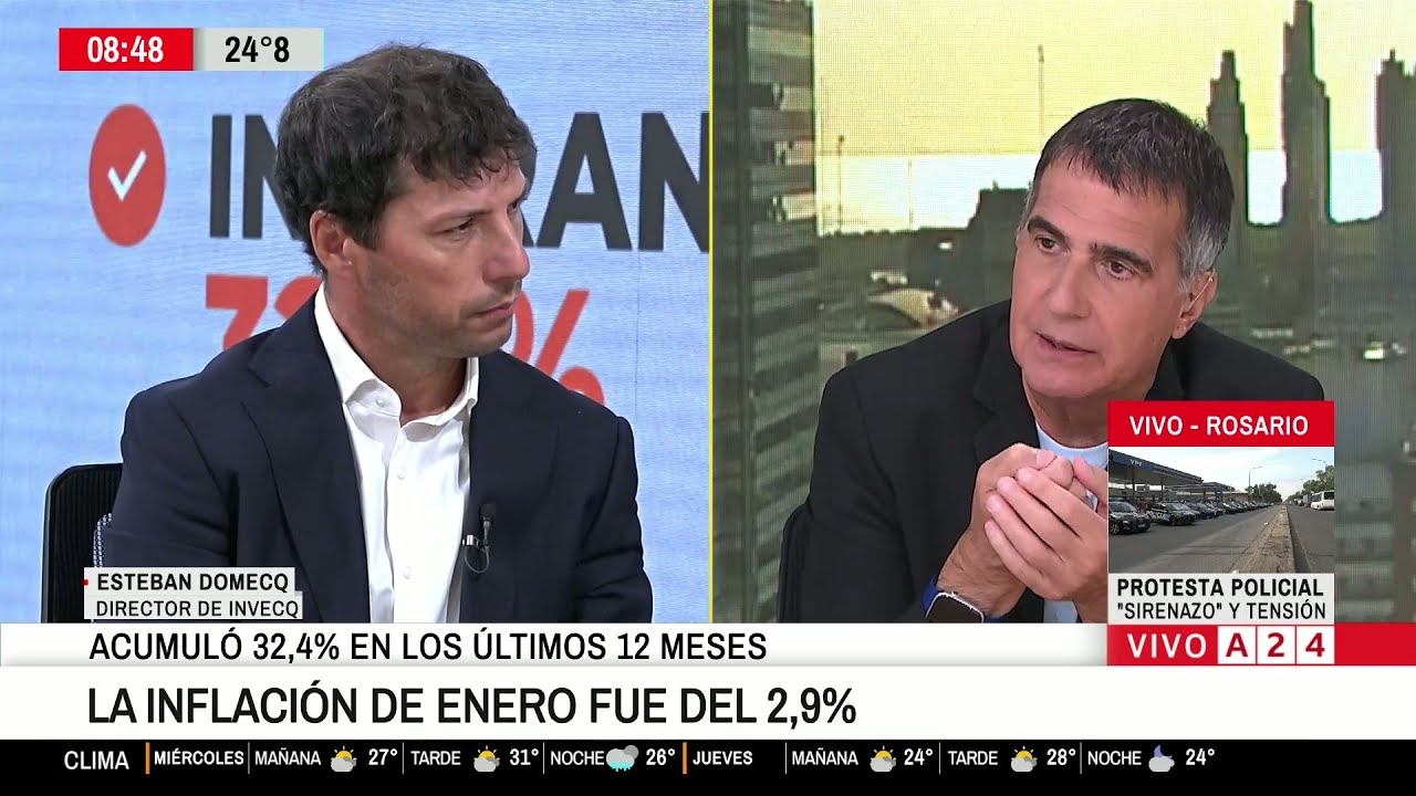 📢 DESAFÍOS DE LA ECONOMÍA ARGENTINA: INFLACIÓN, SALARIO Y ACTIVIDAD por ESTEBAN DOMECQ