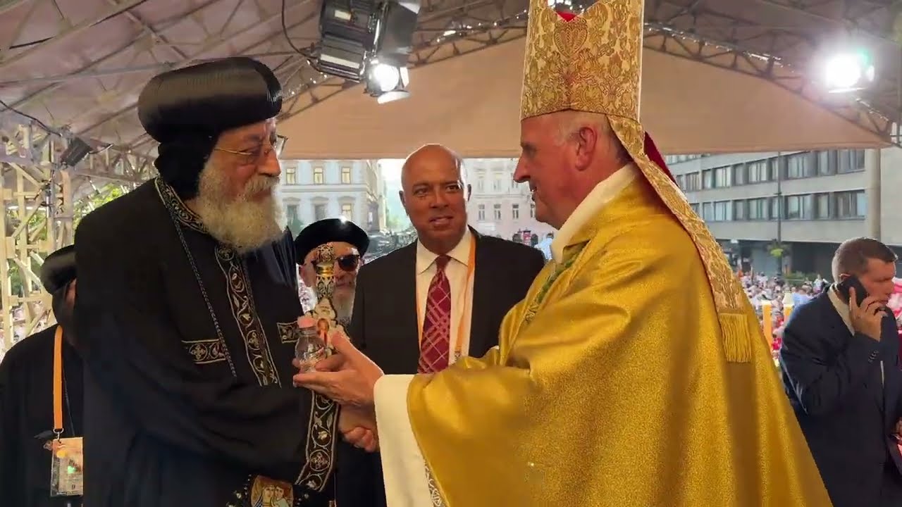 H.H. Pope Tawadros II Attends the Holy Mass of St. Stephen in St. Stephen’s Basilica 20-08-2023