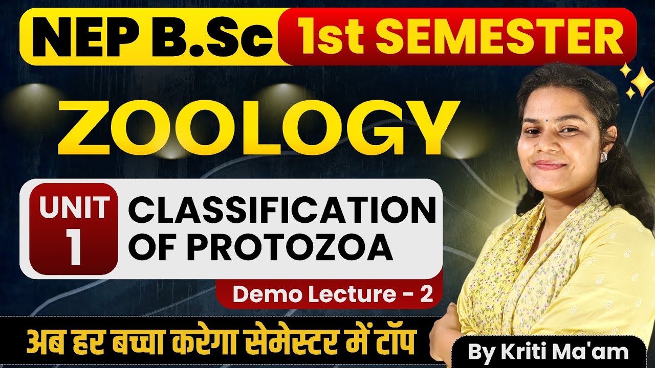Classification Of Protozoa | Zoology | B.Sc 1st Semester | UNIT -1| Protozoa Classification | Paper